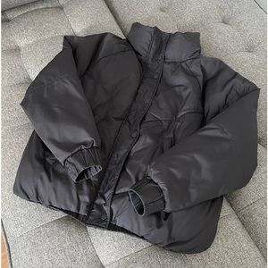 ba&sh Darcy Puffer Jacket in Black
